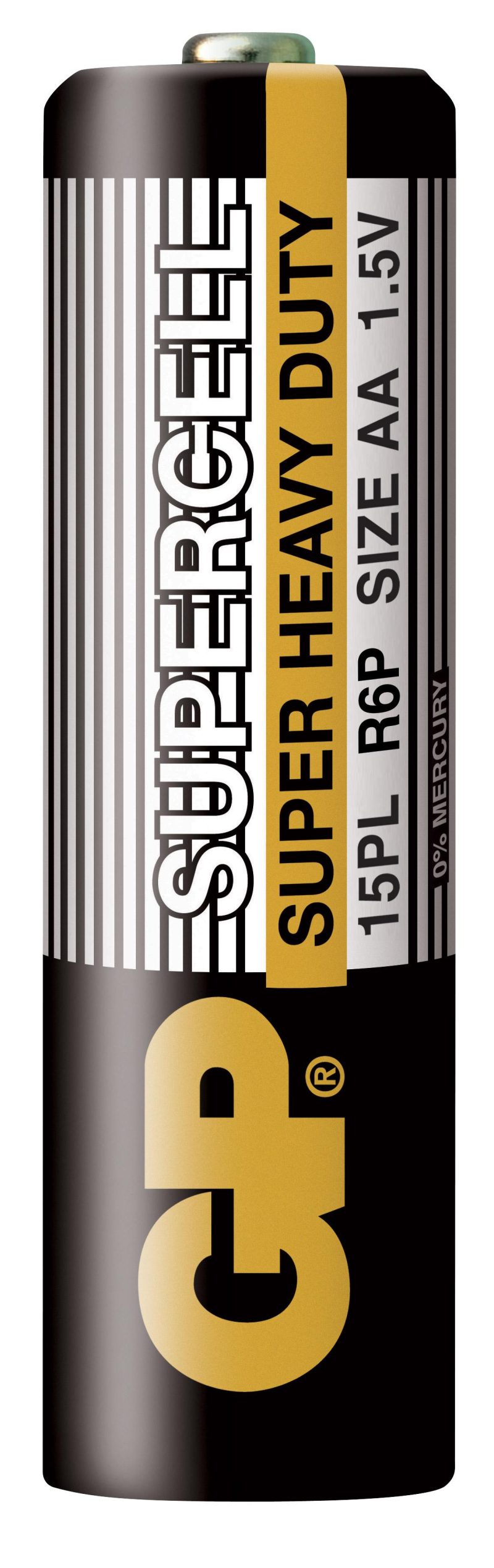 Цинк карбонова батерия GP  SUPERCELL, 15PL-S2, R6, 2 бр. в опаковка / shrink, 1.5V - Image 2