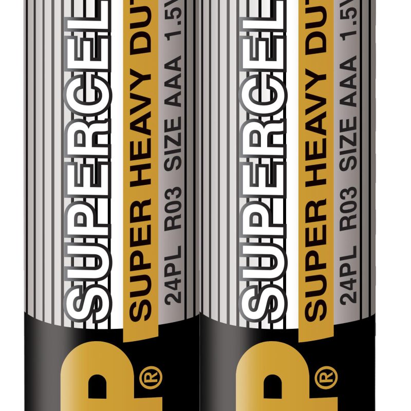 Цинк карбонова батерия GP SUPERCELL R03, AAA, 2 бр. shrink, 1.5V