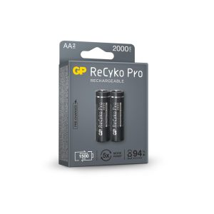 Акумулаторна Батерия GP R6 AA 2000mAh RECYKO + PRO 210AAHCB-EB2 NiMH /до 1500 цикъла/  2 бр. в опаковка GP - Image 3