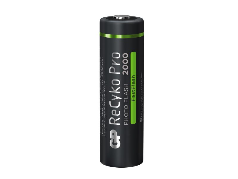 Акумулаторна Батерия GP R6 AA 2000mAh RECYKO + PRO Fast Flash GP-BR-210AAHCF-APCEB4 NiMH /до 500 цикъла/  4 бр. в опаковка GP - Image 4