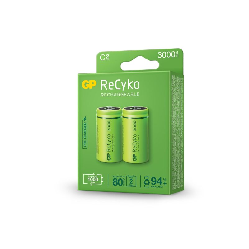 Акумулаторна Батерия ReCyko, Size C, LR14, 3000mAh, 1.2V - Image 2