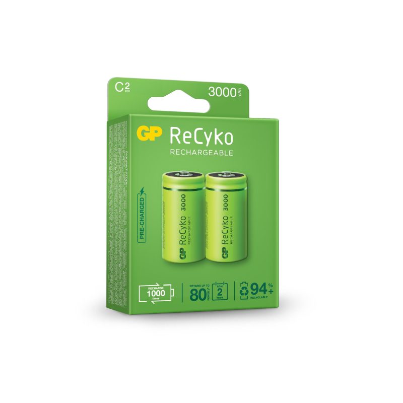 Акумулаторна Батерия ReCyko, Size C, LR14, 3000mAh, 1.2V - Image 3