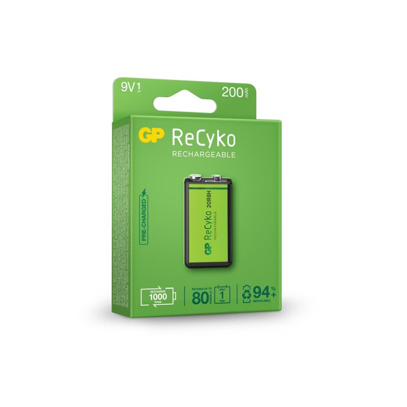 Акумулаторна Батерия GP R22 8.4V 200mAh RECYKO 20R8HN-GB1 NiMH 1бр. в опаковка GP - Image 2