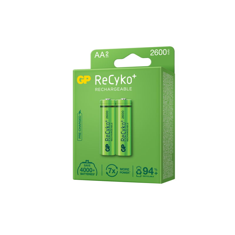 Акумулаторна Батерия GP  R6 AA 2600mAh NiMH 2 бр. 270AAHCE-EB2  GP - Image 2