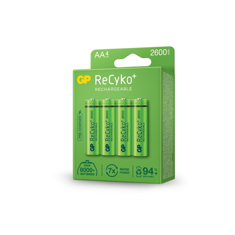 Акумулаторна Батерия GP  R6 AA 2600mAh NiMH 4 бр. 270AAHCE-EB4  GP - Image 2
