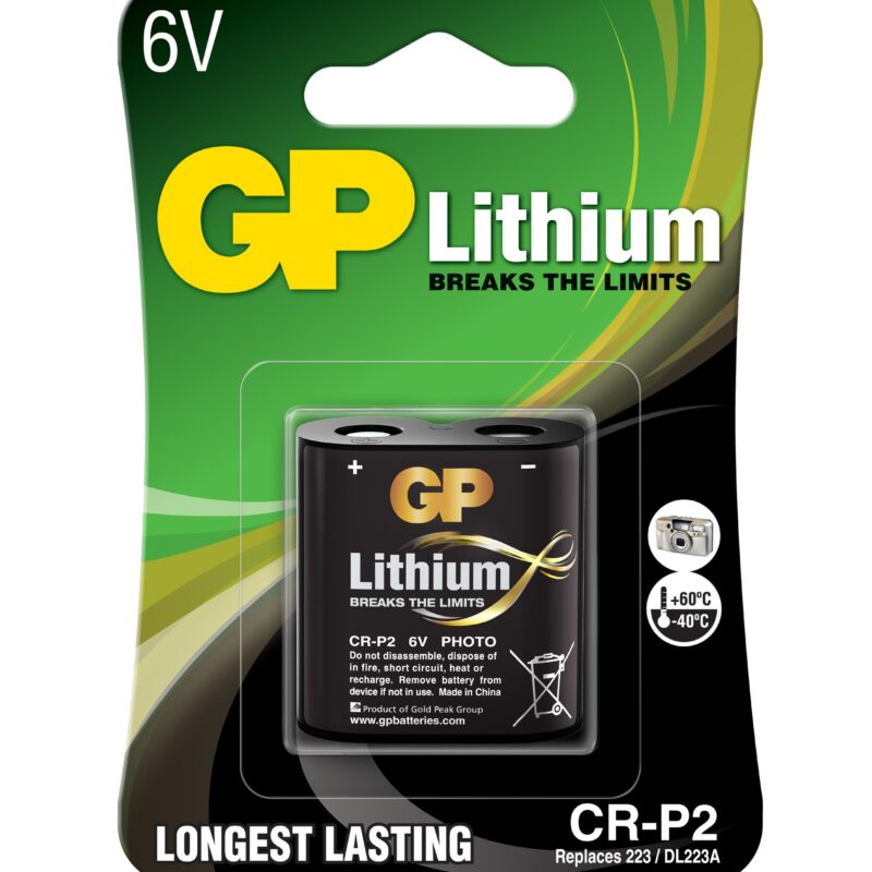 Фото литиева батерия GP CR-P2, 6V