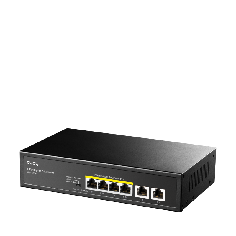 Суич Cudy GS1006P, 6 x портов 10/100/1000Mbps PoE, 65W - Image 2