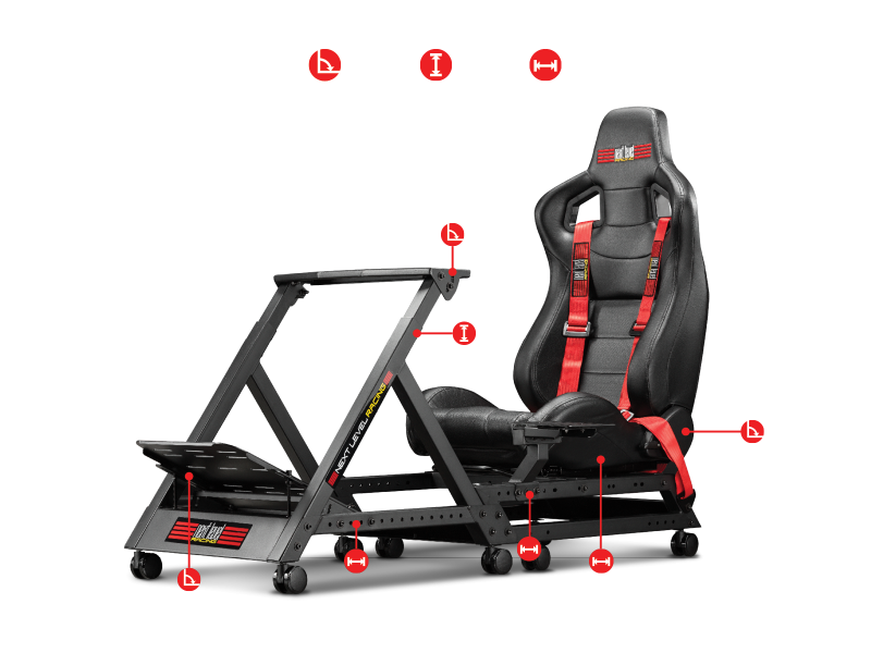 Геймърски стол Next Level Racing Cockpit Racing Simulator GT Track - Image 6