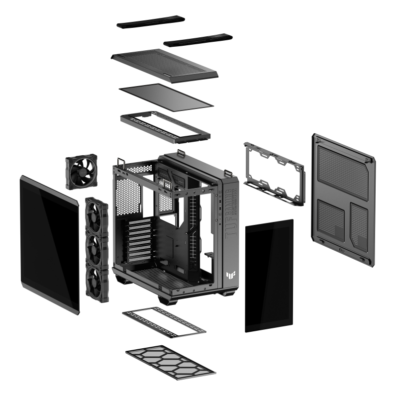 Кутия ASUS TUF Gaming GT502 Horizon ARGB Black Edition - Image 19