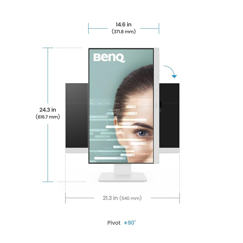 Монитор BenQ GW2486TC, 23.8", IPS, 1920x1080, 100Hz, Speaker 2 x 2W - Image 8