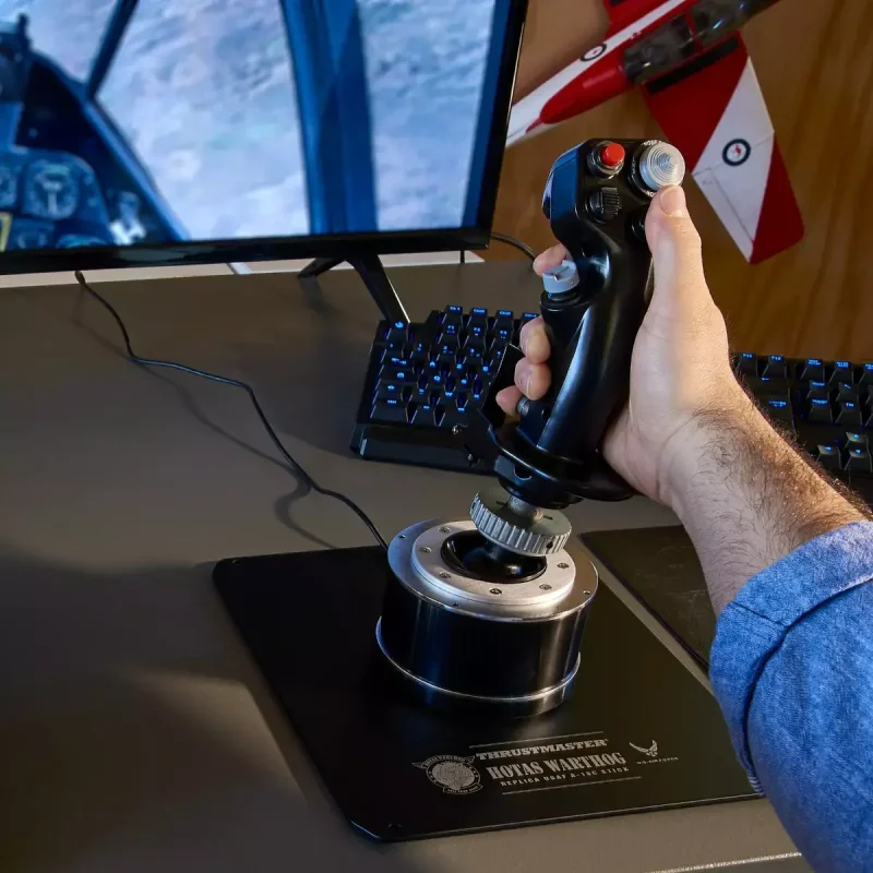 Жичен джойстик, авиосимулатор Thrustmaster HOTAS Warthog Flight Stick за PC, Черен - Image 5