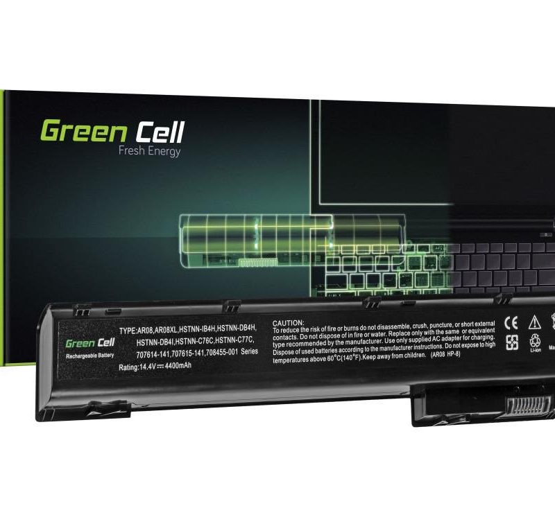 Батерия  за лаптоп GREEN CELL,  HP ZBook 15 G1 15 G2 17 G1 17 G2   AR08 AR08X   14,4V  4400mAh