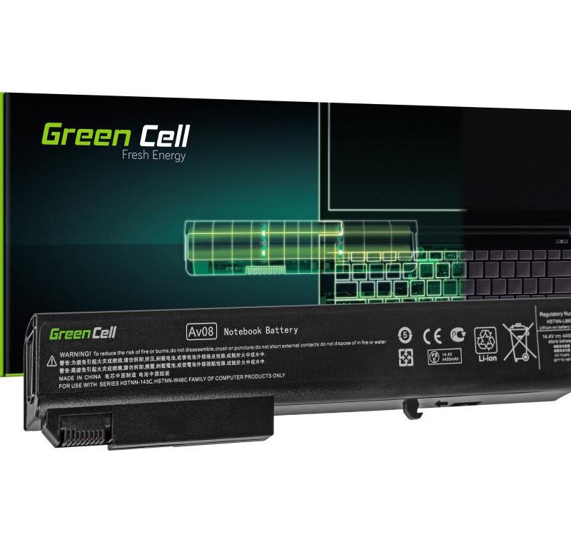 Батерия  за лаптоп GREEN CELL, HSTNN-LB60 for HP EliteBook 8530p 8530w 8540p 8540w 14,4V 4400mAh