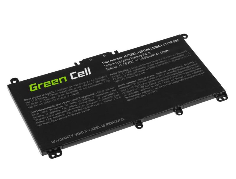 Батерия за лаптоп GREEN CELL, HP 250 G7 G8 255 G7 G8 240 G7 G8 245 G7 G8 470 G7, HP 14 15 17, HP Pavilion 14 15  HT03XL L11119-855  11,55V 3400mAh - Image 2