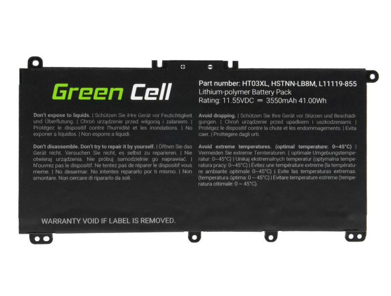 Батерия за лаптоп GREEN CELL, HP 250 G7 G8 255 G7 G8 240 G7 G8 245 G7 G8 470 G7, HP 14 15 17, HP Pavilion 14 15  HT03XL L11119-855  11,55V 3400mAh - Image 3