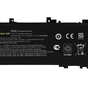 Батерия за лаптоп HP Omen 15-AX 15-AX052NW 15-AX204NW 15-AX205NW 15-AX212NW 15-AX213NW Pavilion 15-BC050NW TE04XL 15,4V  2800mAh GREEN CELL - Image 3