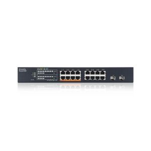 Суич ZyXEL XMG1915-18EP, 16-портов, 2x SFP, Gigabit, Управляем, , PoE - Image 2