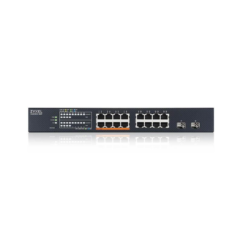 Суич ZyXEL XMG1915-18EP, 16-портов, 2x SFP, Gigabit, Управляем, , PoE - Image 2
