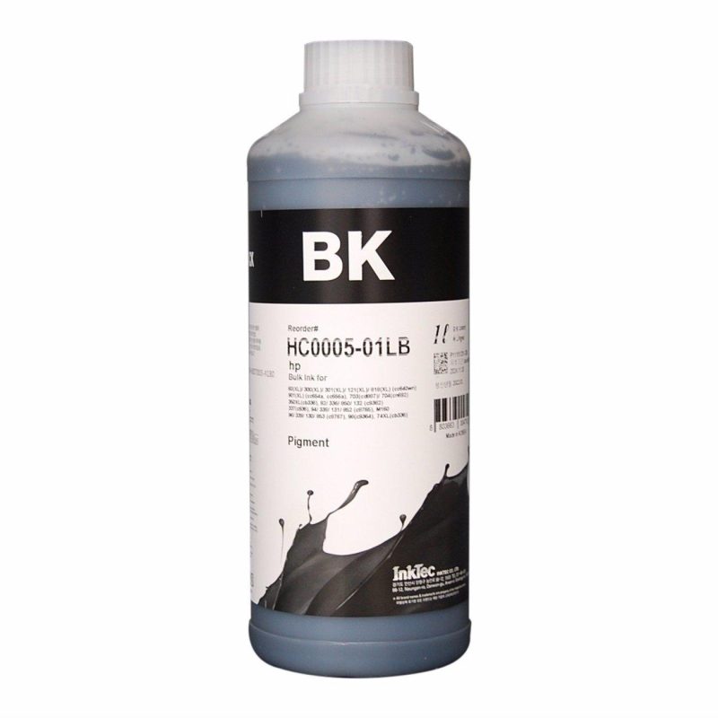 Бутилка с мастило INKTEC за  HP и Samsung, H05,C6656,C8727, C9351, 1000 ml, Черен
