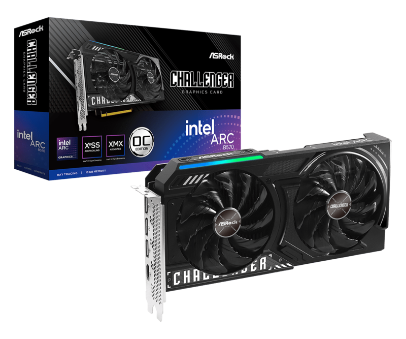 Видео карта ASRock Intel ARC B570 Challenger 10GB OC - Image 6