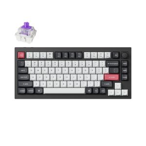 Механична клавиатура Keychron Q1 HE QMK 75% Carbon Black - Wireless