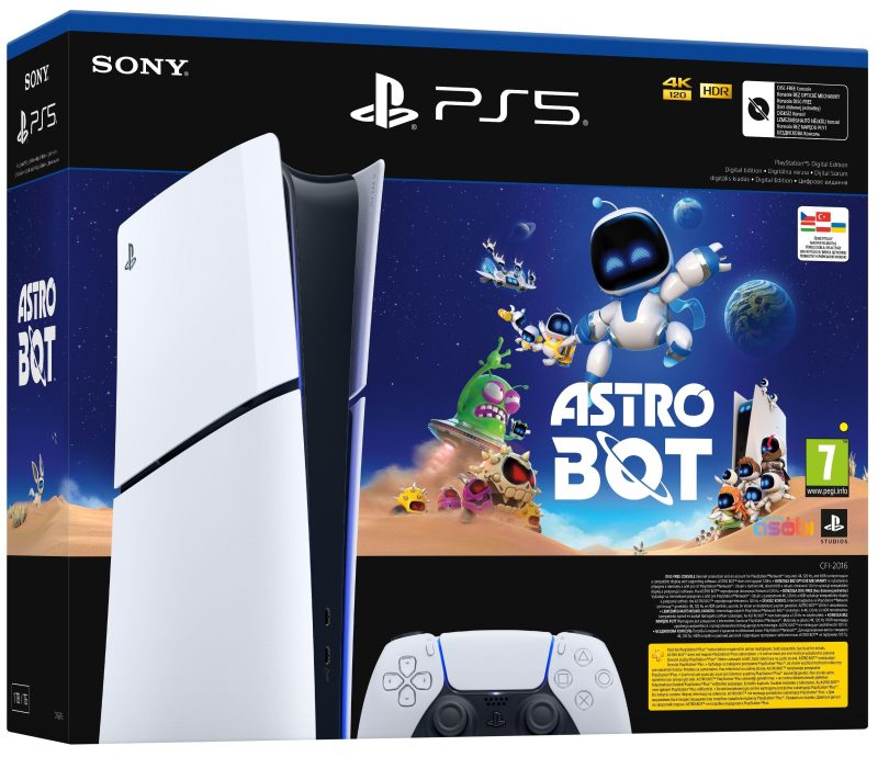 Конзола PlayStation 5 (Slim) Digital Edition - Astro Bot Bundle