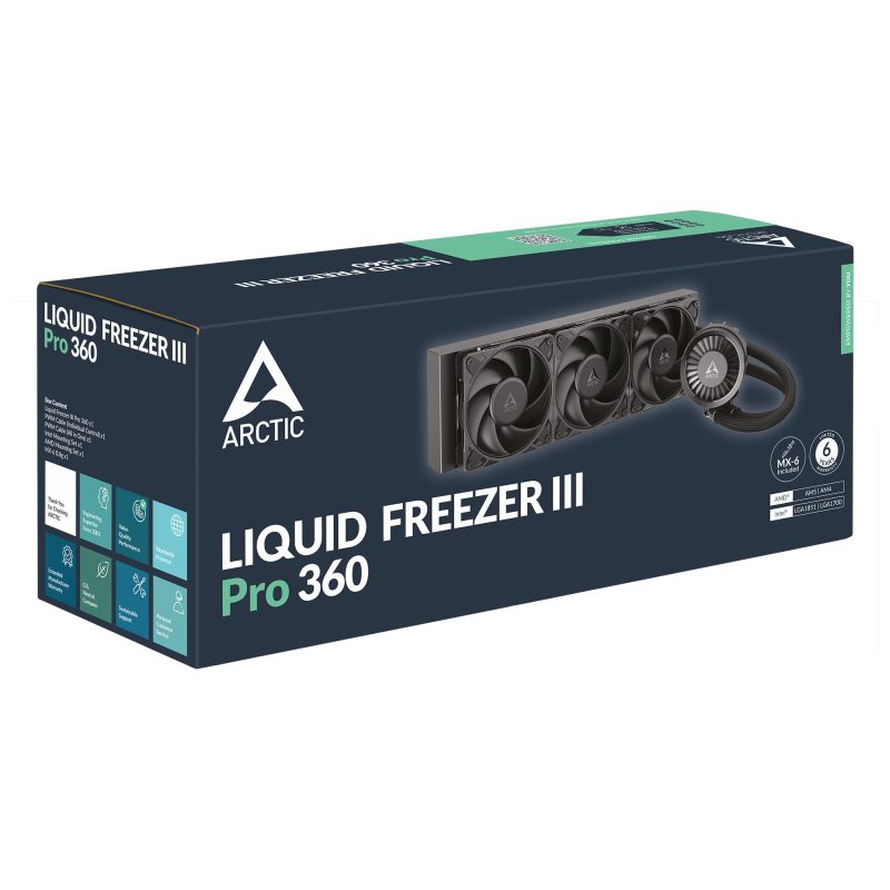 Охладител за процесор Arctic Liquid Freezer III Pro 360 - Black - Image 6