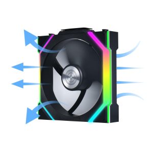 Вентилатор Lian Li UNI FAN SL Wireless ARGB PWM Reverse Blade - 120 mm Черен - Image 2