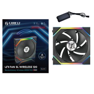 Вентилатор Lian Li UNI FAN SL Wireless ARGB PWM Reverse Blade - 120 mm Черен - Image 7