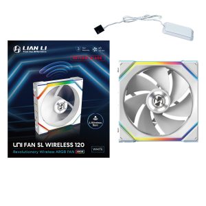 Вентилатор Lian Li UNI FAN SL Wireless ARGB PWM Reverse Blade - 120 mm Бял - Image 7