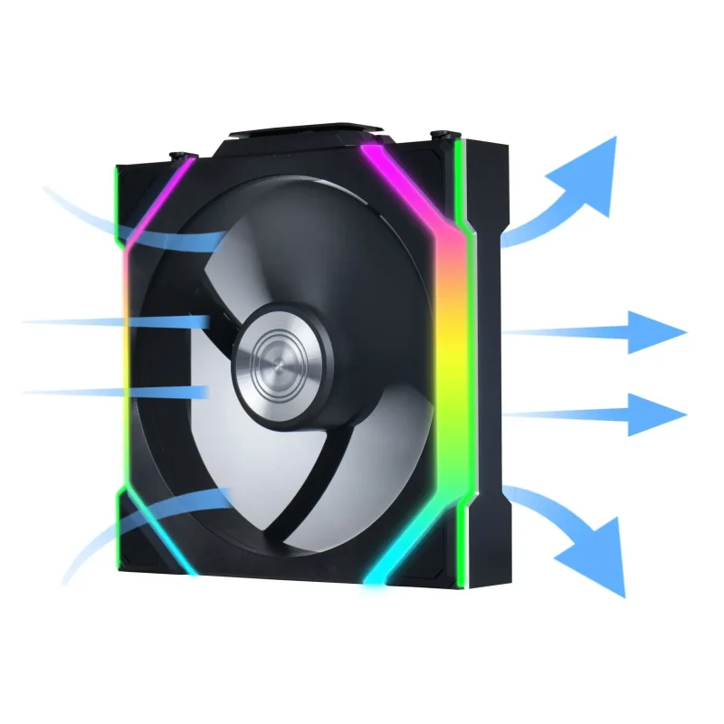 Вентилатори 3бр Lian Li UNI FAN SL Wireless ARGB PWM - 120 mm Черен + Контролер - Image 3