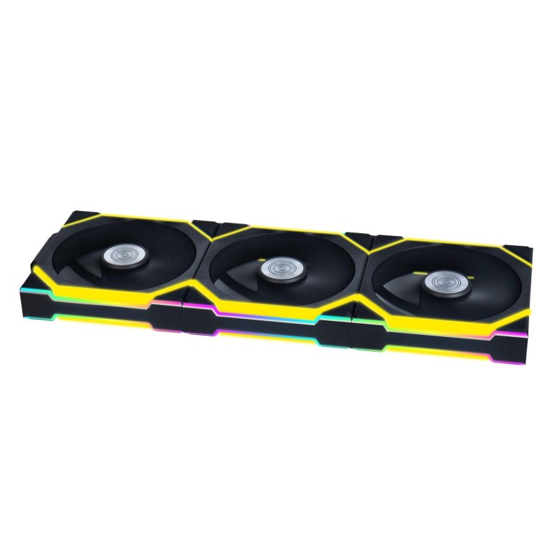 Вентилатори 3бр Lian Li UNI FAN SL Wireless ARGB PWM Reverse Blade - 120 mm Черен + Контролер - Image 2