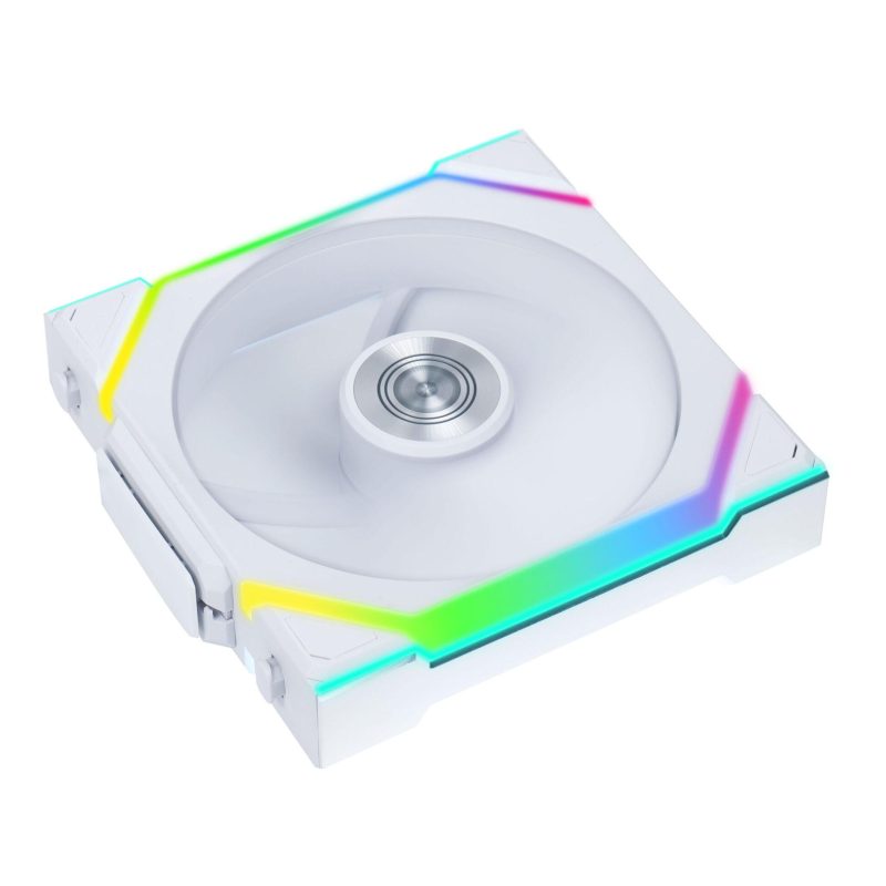 Вентилатори 3бр Lian Li UNI FAN SL Wireless ARGB PWM Reverse Blade - 120 mm Бели + Контролер - Image 5