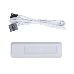 Вентилатори 3бр Lian Li UNI FAN SL Wireless ARGB PWM Reverse Blade - 120 mm Бели + Контролер - Image 10