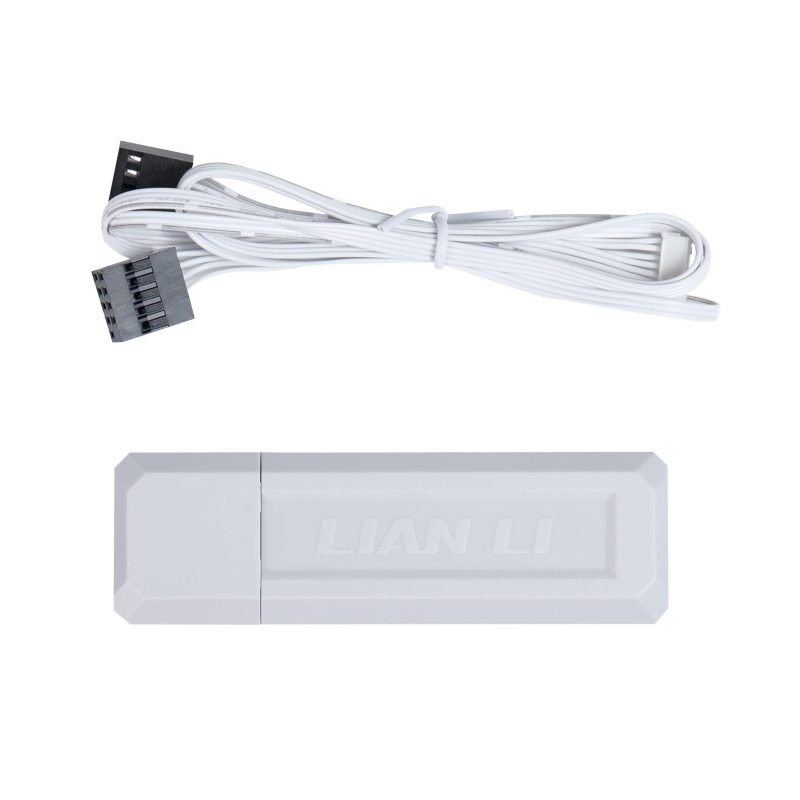 Вентилатори 3бр Lian Li UNI FAN SL Wireless ARGB PWM Reverse Blade - 120 mm Бели + Контролер - Image 10
