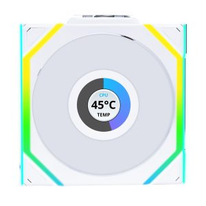 Вентилатор Lian Li UNI FAN SL Wireless LCD ARGB PWM - 120 mm Бял