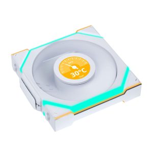 Вентилатор Lian Li UNI FAN SL Wireless LCD Reverse Blade ARGB PWM - 120 mm Бял - Image 3