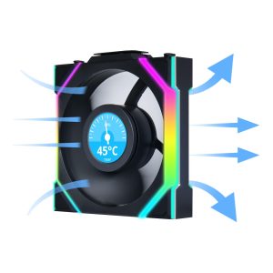 Вентилатори 3бр Lian Li UNI FAN SL Wireless LCD ARGB PWM - 120 mm Черен - Image 3
