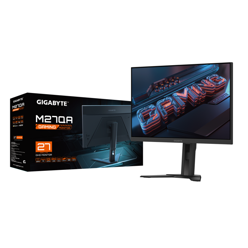 Геймърски Монитор Gigabyte M27QA - 27" IPS QHD(2560x1440), 180hz, 1ms - Image 8