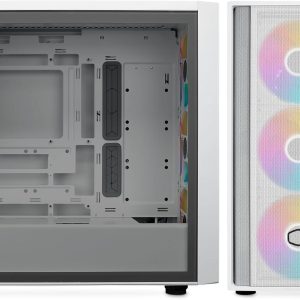 Кутия CoolerMaster MasterBox 600 - White ARGB - Image 3