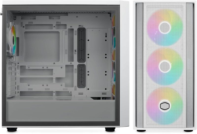 Кутия CoolerMaster MasterBox 600 - White ARGB - Image 3