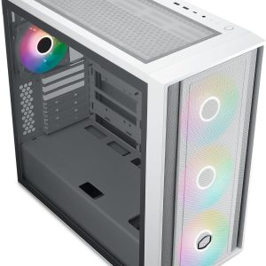 Кутия CoolerMaster MasterBox 600 - White ARGB - Image 2