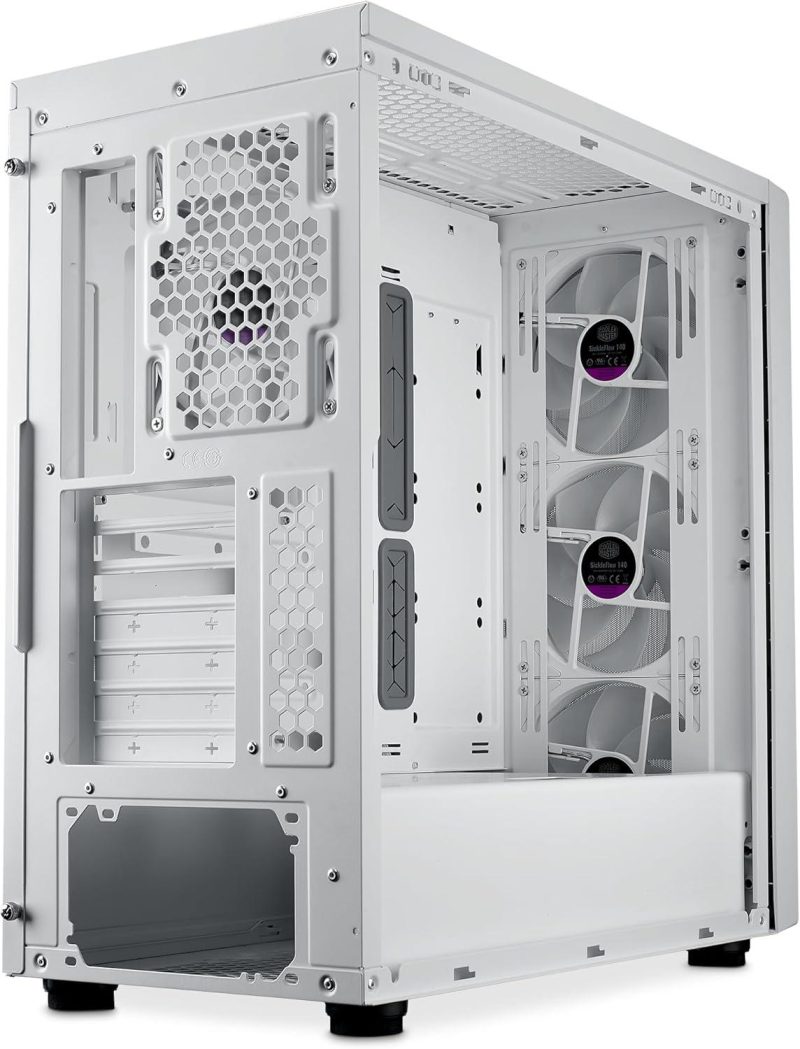Кутия CoolerMaster MasterBox 600 - White ARGB - Image 4