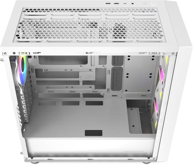 Кутия CoolerMaster MasterBox 600 - White ARGB - Image 5