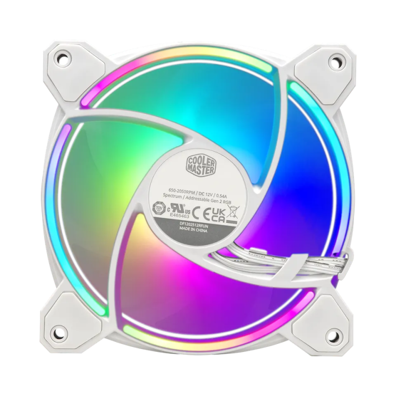 Вентилатор Cooler Master MasterFan MF120 Halo2 White Edition ARGB - Image 4