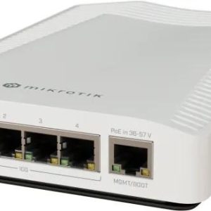 Суич MikroTik -CRS304-4XG-IN, 1 x Gigabit Ethernet ports, 4 x 10G, PoE in:802.3af/at