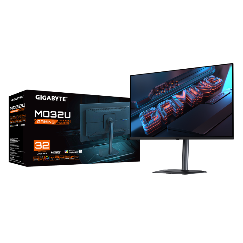 Гейминг монитор GIGABYTE MO32U - 31.5" QD-OLED 4K UHD, 165Hz, 0.03ms - Image 8