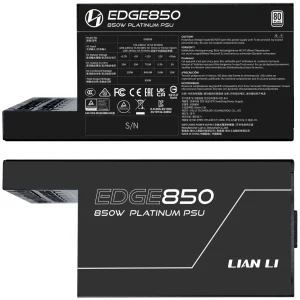 Захранващ блок Lian Li EDGE EG0850 Black 850W 80+ Platinum PCIe 5.1, ATX 3.1 - Image 7