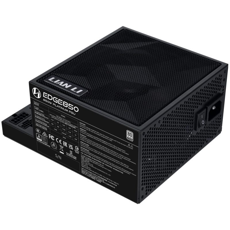 Захранващ блок Lian Li EDGE EG0850 Black 850W 80+ Platinum PCIe 5.1, ATX 3.1 - Image 4