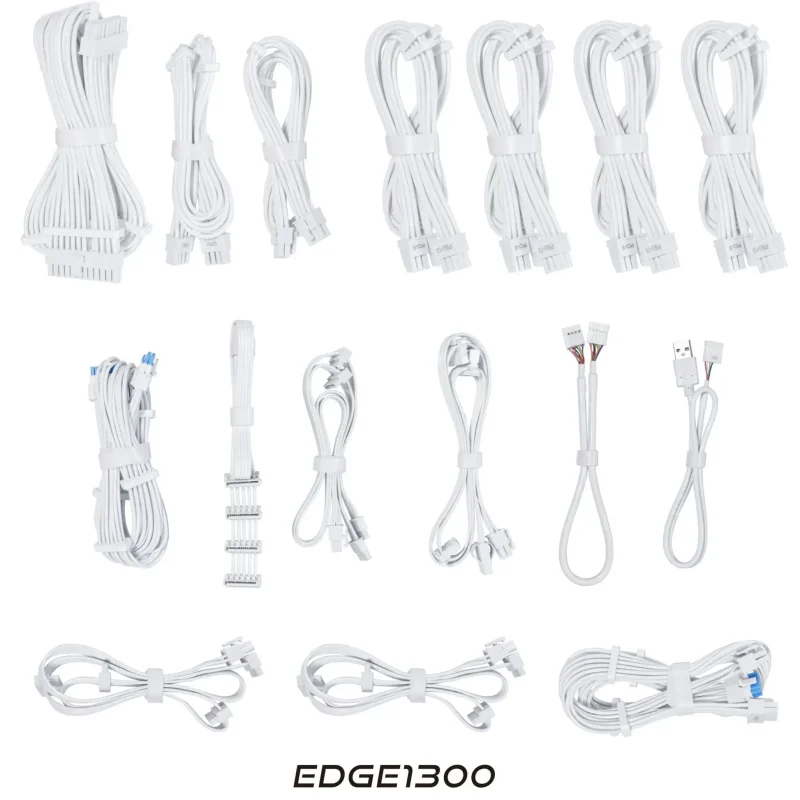 Захранващ блок Lian Li EDGE EG1300 White 1300W 80+ Platinum PCIe 5.1, ATX 3.1 - Image 8